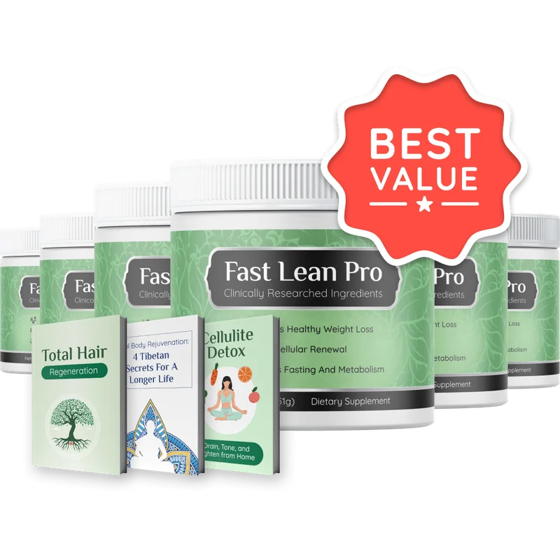 Fast Lean Pro Natural Weight Management Formula — 6 Bottle / 180 Day Pack